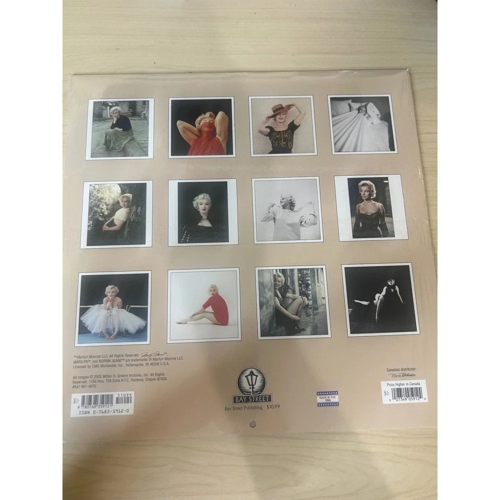 Vintage Marilyn Monroe 2003 Wall Calendar‎ Milton H Greene Photos Sealed New